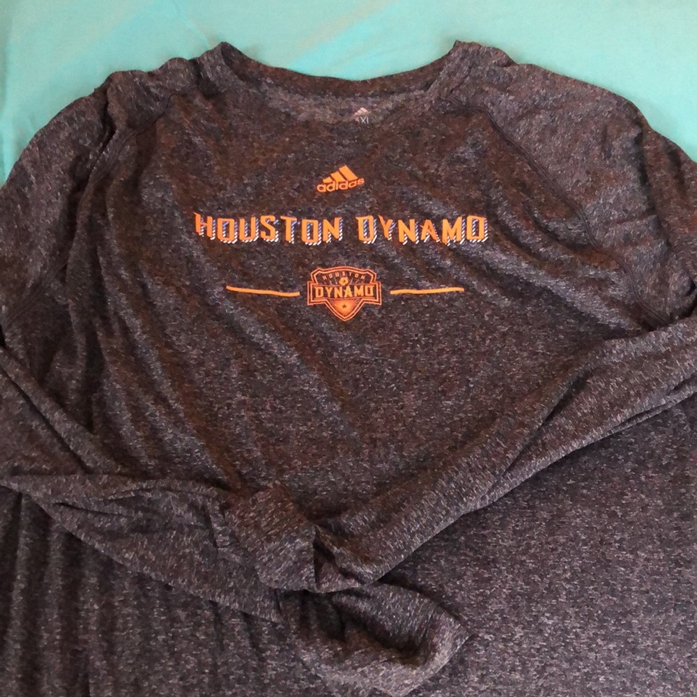 Adidas Houston Dynamo MLS Climalite long sleeve soccer shirt